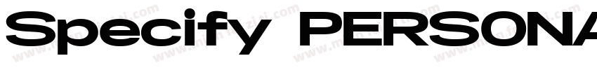 Specify PERSONAL字体转换